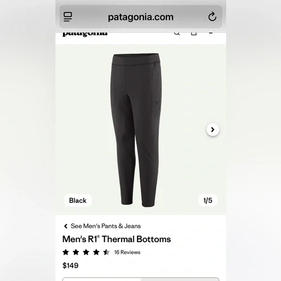 Patagonia Men's Black Ski & Snowboard Jacket - Picture 4 of 11